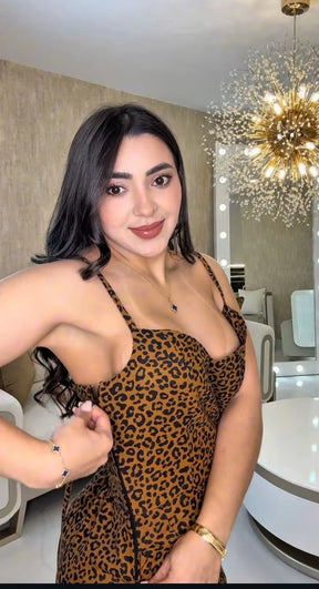 Macaquinho Loren Animal Print